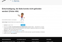Screenshot 404-Fehlerseite